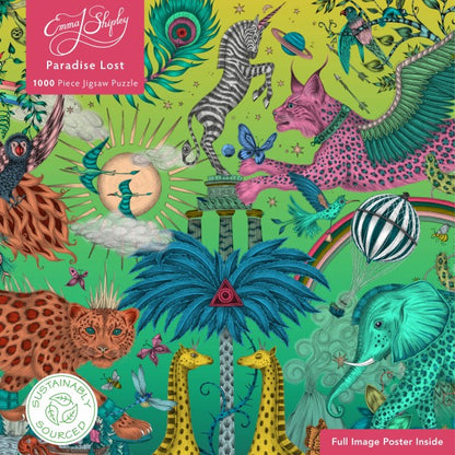 1000 Piece Adult Sustainable Jigsaw Puzzle Emma J Shipley: Paradise Lost