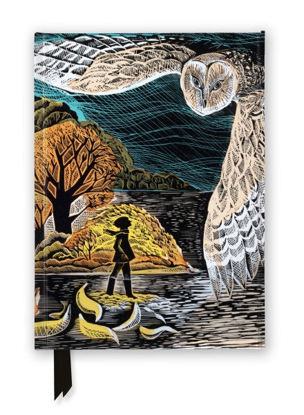 Angela Harding: October Owl (Foiled Journal) Lined A5 Notepad
