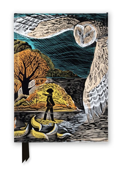 Angela Harding: October Owl (Foiled Journal) Lined A5 Notepad