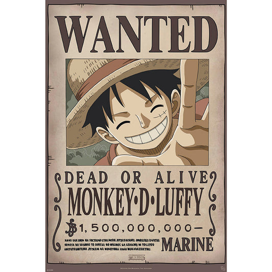 GB eye One Piece Wanted Luffy New 2 61 x 91.5cm Maxi Poster