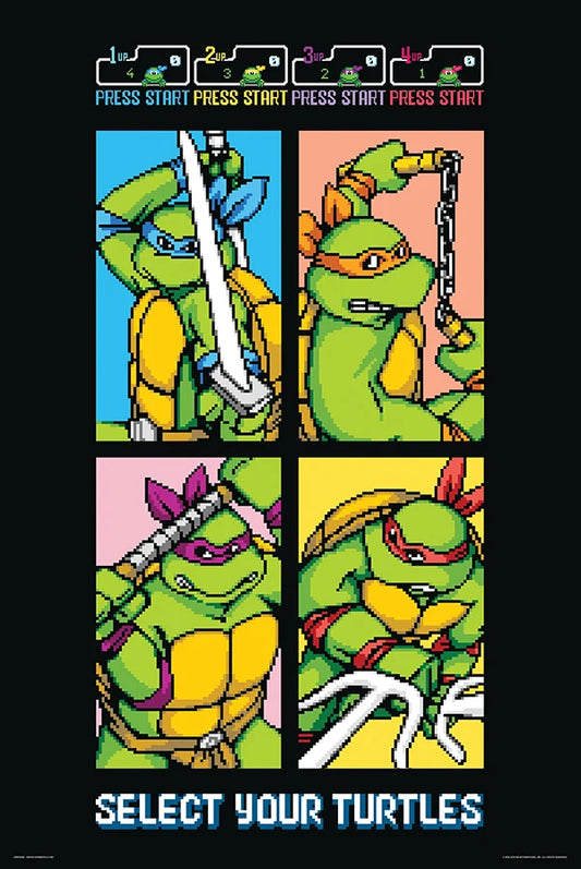 Teenage Mutant Ninja Turtles 8 Bit 61 x 91.5cm Maxi Poster