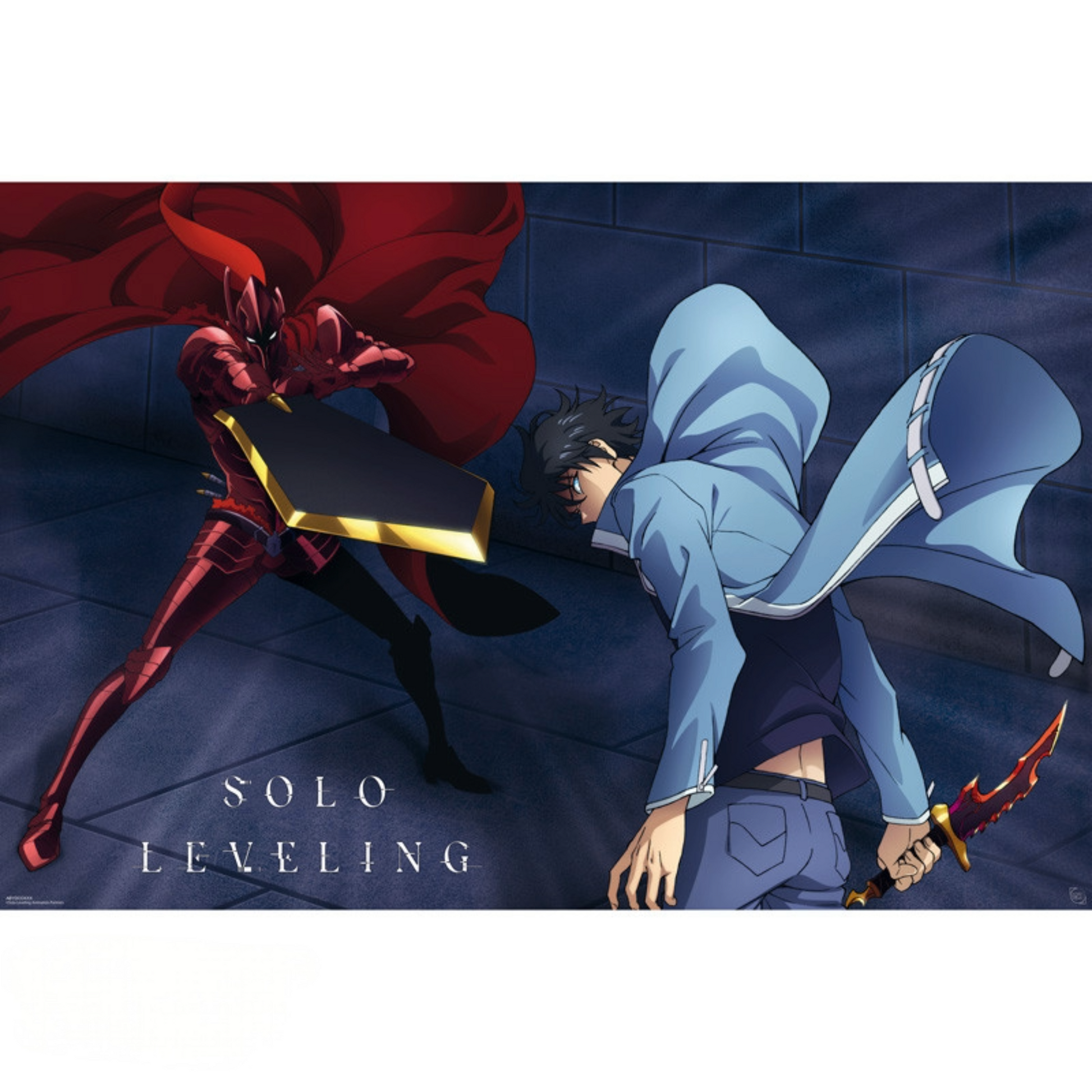 Solo Leveling Jinwoo vs Igris 61 x 91.5cm Maxi Poster