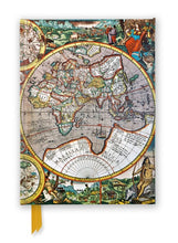 Load image into Gallery viewer, Pieter van den Keere: Antique Map of the World (Foiled Journal) A5 Notepad
