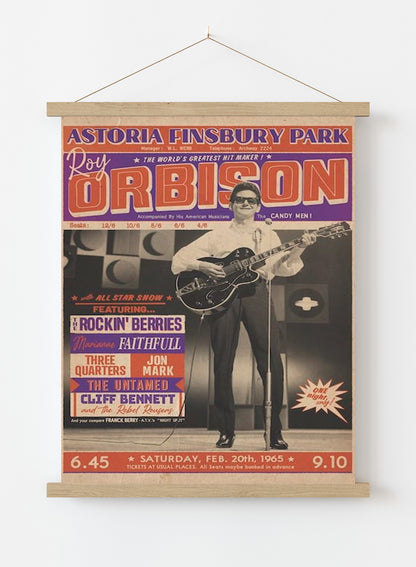 Roy Orbison Finsbury Park, London A1 (59x 84cm) Poster