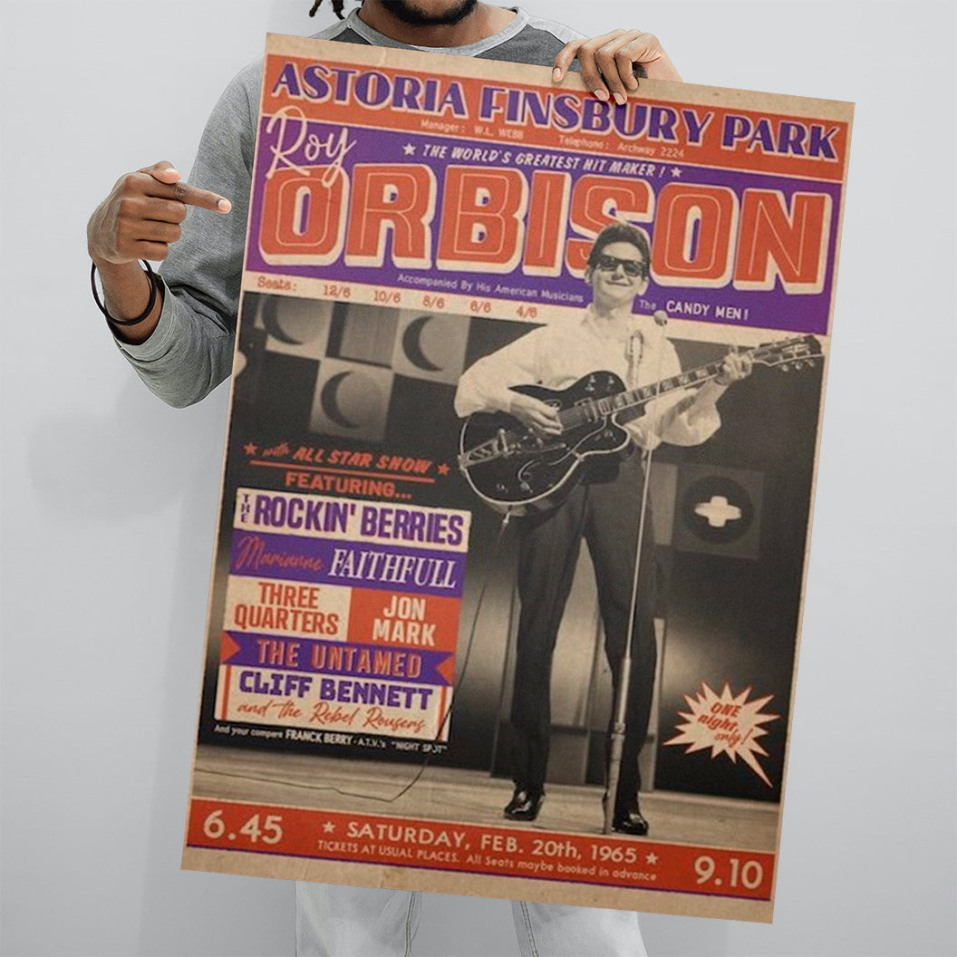 Roy Orbison Finsbury Park, London A1 (59x 84cm) Poster