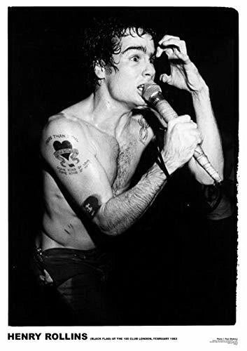 BLACK FLAG Henry Rollins A1 (59x 84cm) Poster