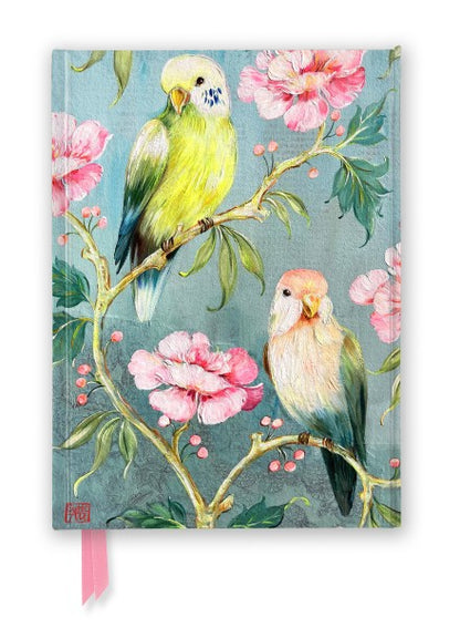 Sophie Adde: Two Parakeets (Foiled Journal) A5