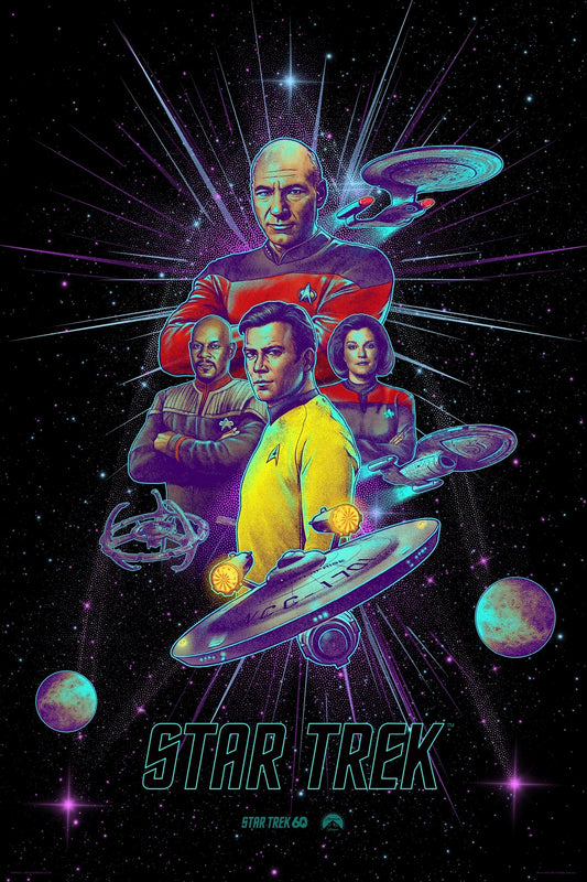Star Trek Four Ship Captains 61 x 91.5cm Poster