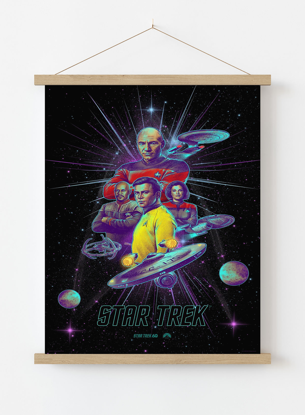 Star Trek Four Ship Captains 61 x 91.5cm Poster