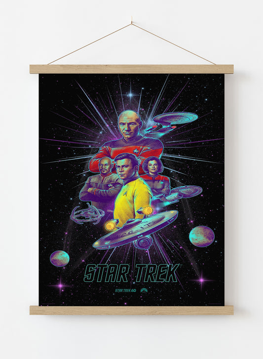 Star Trek Four Ship Captains 61 x 91.5cm Poster