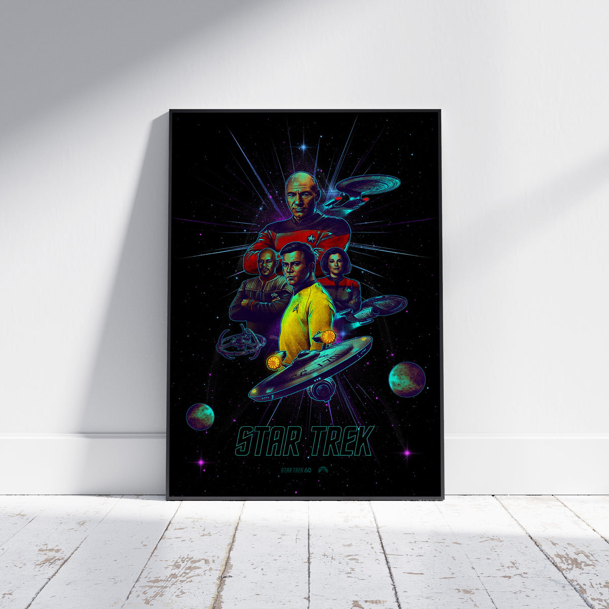 Star Trek Four Ship Captains 61 x 91.5cm Poster