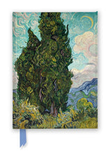 Load image into Gallery viewer, Vincent van Gogh: Cypresses (Foiled Journal) A5
