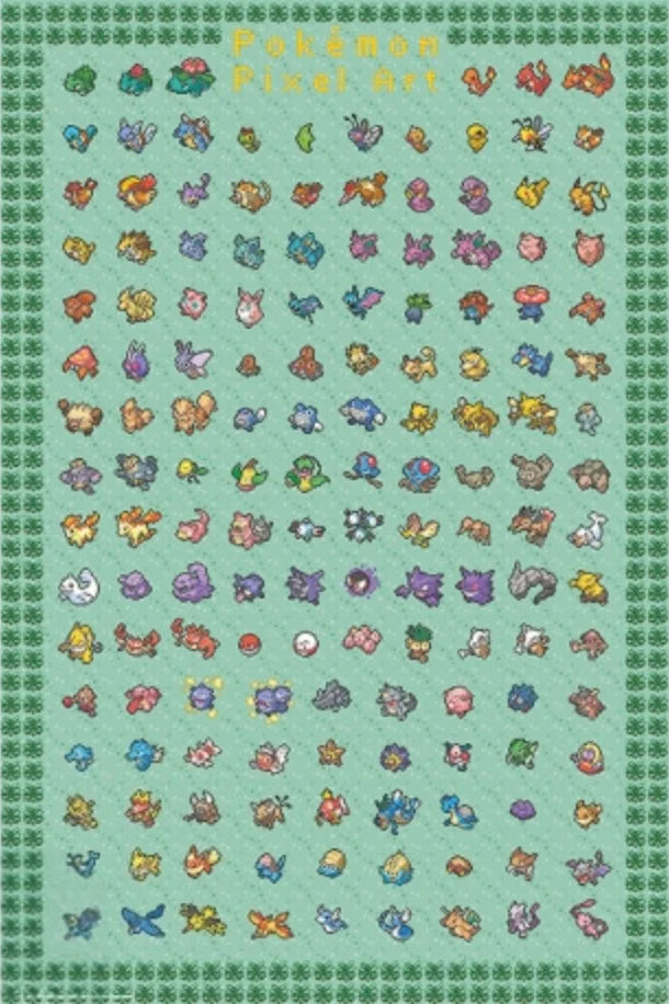 Pokémon Pixel Art 61 x 91.5cm Maxi Poster