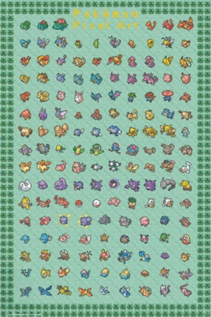 Pokémon Pixel Art 61 x 91.5cm Maxi Poster