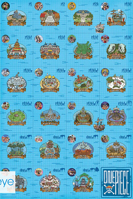 One Piece Log itinerary 61 x 91.5cm Maxi Poster