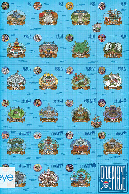 One Piece Log itinerary 61 x 91.5cm Maxi Poster