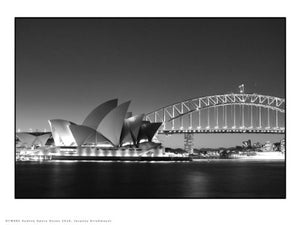 Sydney opera house and harbour Photographic Poster Art Print 30x40cm
