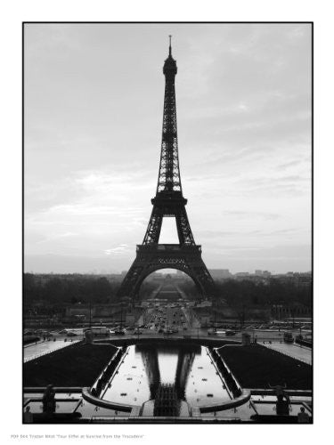 Paris Eiffel Tower Photographic Poster Art Print 30x40cm