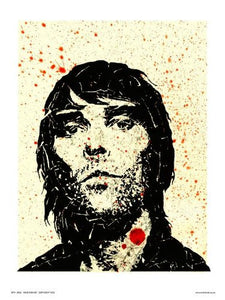 Ian Brown from Stone Roses Pop Art Print Poster  (OTW052) 30x40cm