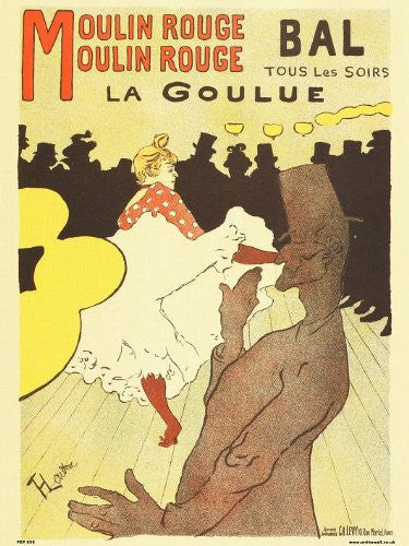 Art nouveau Poster Art Print by Henri de toulouse - Lautrec Moulin Rouge Poster Art Print 30x40cm