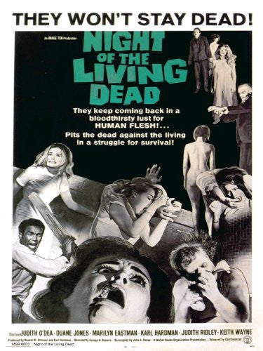 Night of the Living Dead Movie Poster Art Print 40x30cm