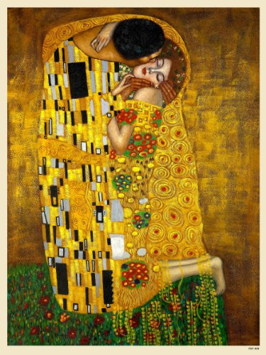 Gustav Klimt The Kiss Art nouveau Poster Art Print 40x30cm