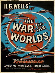 War of the worlds HG wells Movie Poster Art Print 30x40cm