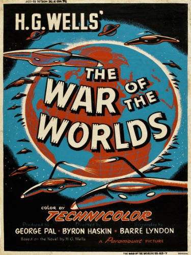 War of the worlds HG wells Movie Poster Art Print 30x40cm