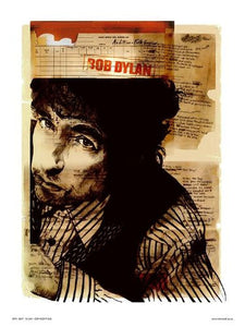 Bob Dylan Poster Art Print 30x40cm
