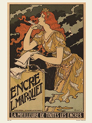 Art nouveau Poster Art Print by Grassetl' Marquet Poster Art Print 30x40cm