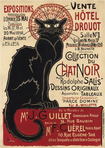 Chat Noir Art Poster Print by Th̩ophile-Alexandre Steinlen 1898 30x40cm