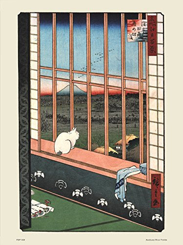 Hiroshige Japanese Poster Art Print Asakusa Rice Fields Poster Art Print 30x40cm