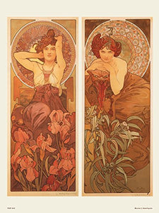 Art nouveau Poster Art Print by Alphonse Mucha, Amethyste 30x40cm