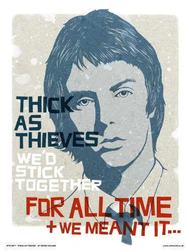 Paul Weller The Jam Poster Art Print 30x40cm