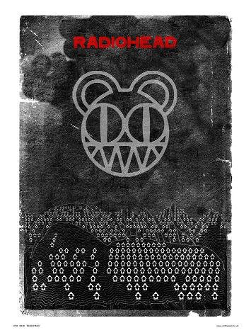 Radiohead Poster Art Print 30x40cm