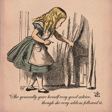 Alice in Wonderland Very good Advice Greetings Card 14x14cm - On the Wall Art Print Posters & Gifts