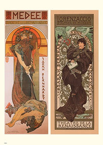 Alphonse Mucha Medee Art nouveau 70x50cm Art Print