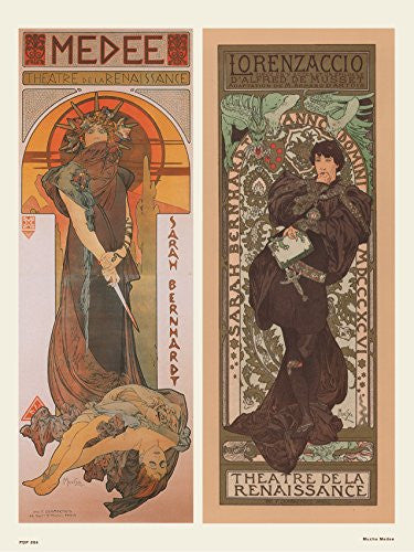 Art nouveau Poster Art Print by Alphonse Mucha Medee Poster Art Print 30x40cm