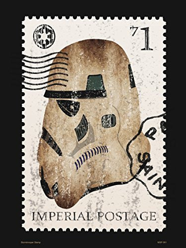 Storm Trooper Star Wars Stamp Poster Art Print 30x40cm