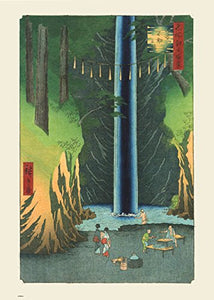 Fudo Falls At Oji Hiroshige 70x50cm Art Print