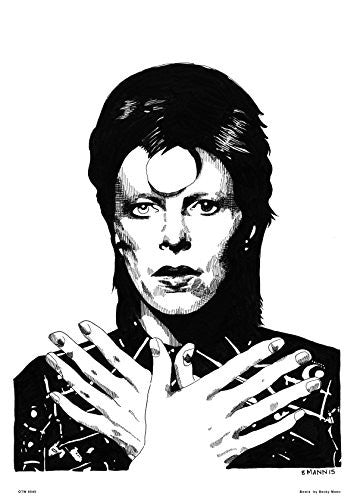 David Bowie by Becky Mann Poster Art Print 30x40cm