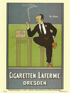 Art nouveau Cigaretten Laferme Dresden by Fritz Rehm Poster Art Print 30x40cm