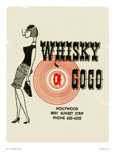 Whiskey a Go Go - Vintage Poster Art Print 30x40cm