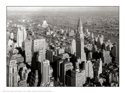 New York City 1932 Photographic Poster Art Print 30x40cm