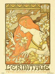 Art nouveau by Paul Berthon Lermitage Poster Art Print 30x40cm