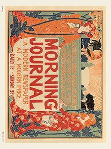 Art nouveau Poster Art Print Morning Journal Poster Art Print 30x40cm