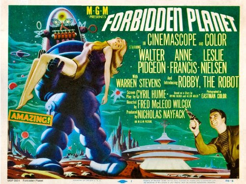 Forbidden Planet Movie Poster Art Print 40x30cm