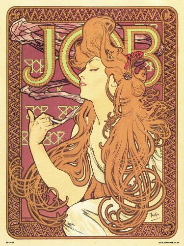 Art nouveau by Alphonse Mucha - Job Poster Art Print 30x40cm