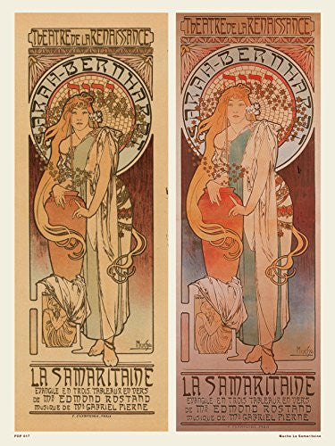 Art nouveau Poster Art Print by AlphonseMucha La Samaritaine Poster Art Print 30x40cm