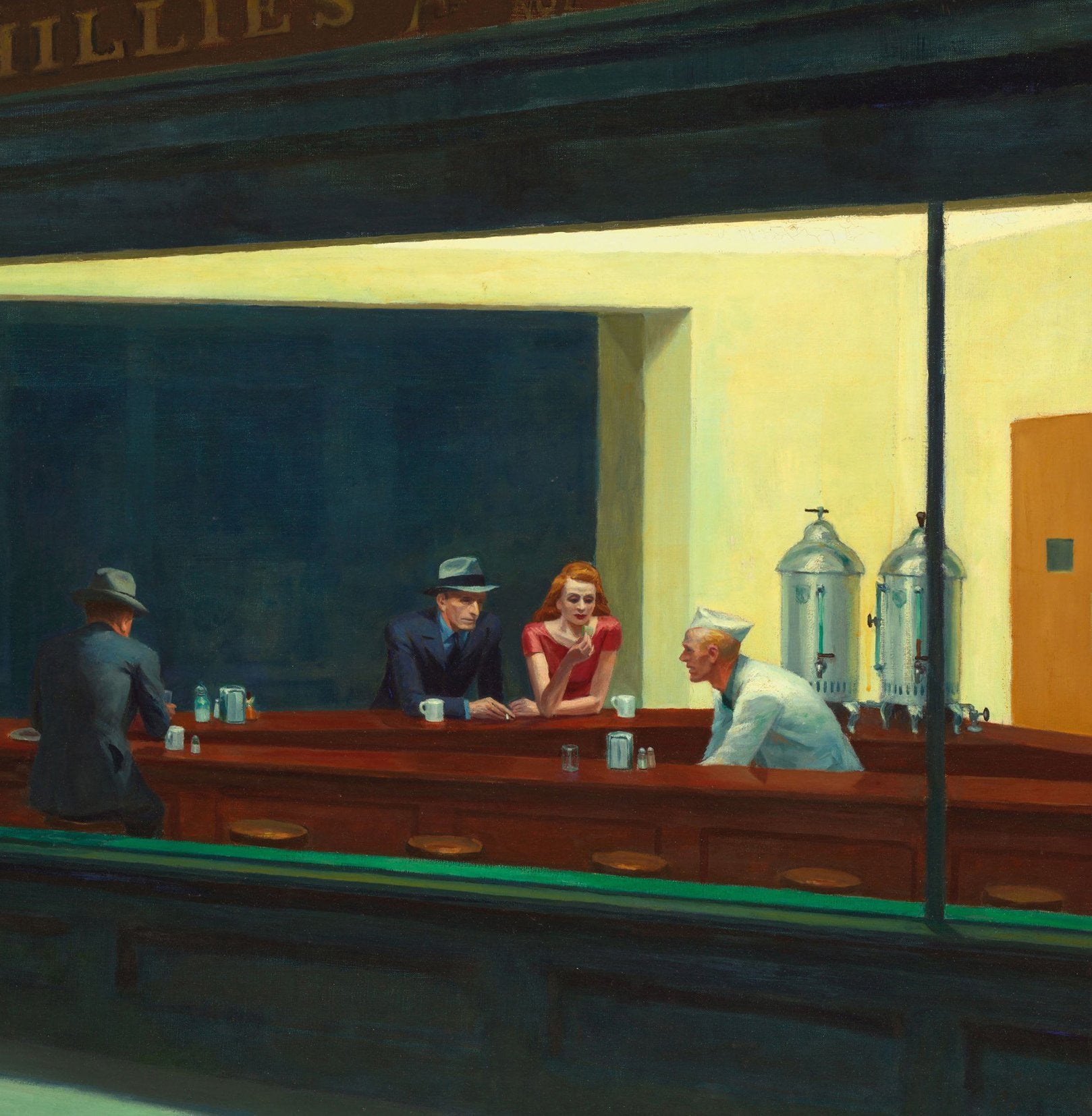 Edward Hopper - Nighthawks Greetings Card 14x14cm